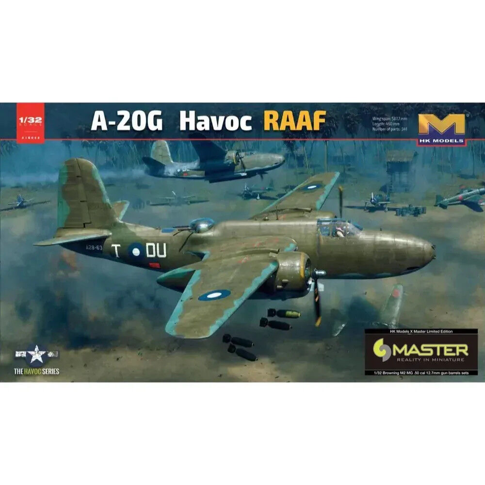 Hong Kong Models 1/32 A-20 Havoc RAAF (Master Version) Plastic Model Kit*Aust Decals*