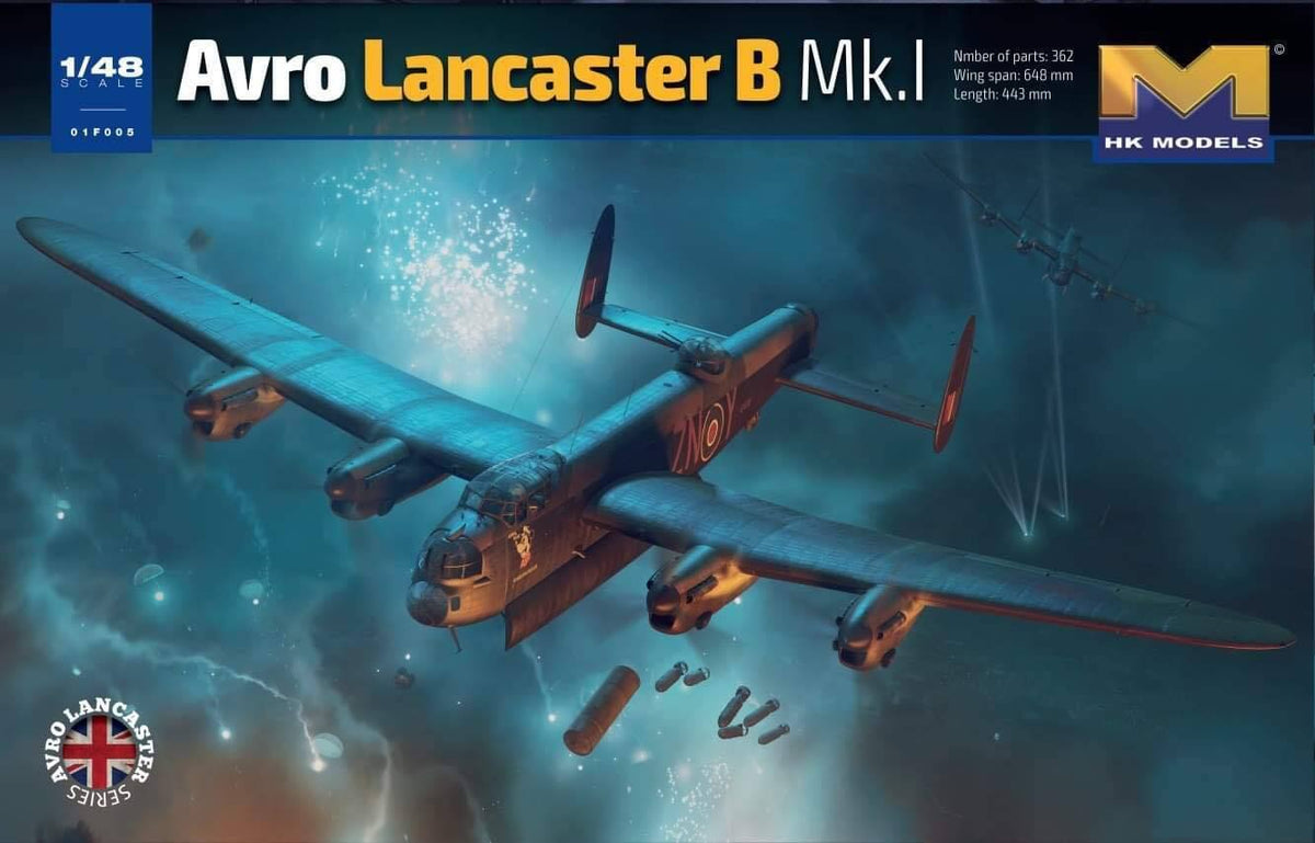 Hong Kong Models 1/48 Avro Lancaster B MK.1 Plastic Model Kit * Aust Decals* HKM01F005