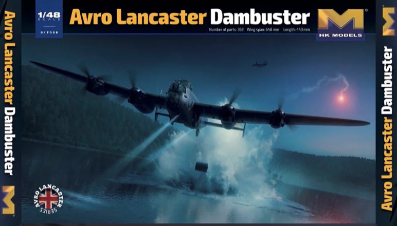 Hong Kong Models 1/48 Avro Lancaster "Dambuster" Plastic Model Kit HKM01F006