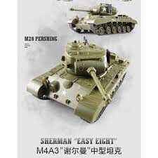 Heng Long 1/30 American "Sherman"/ Pershing M26 RC Battle tanks Tank HL-3841-10