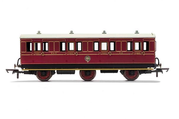 R40089 HORNBY NBR, 6 WHEEL COACH, 1ST CLASS, 414 - ERA 2 Hornby
