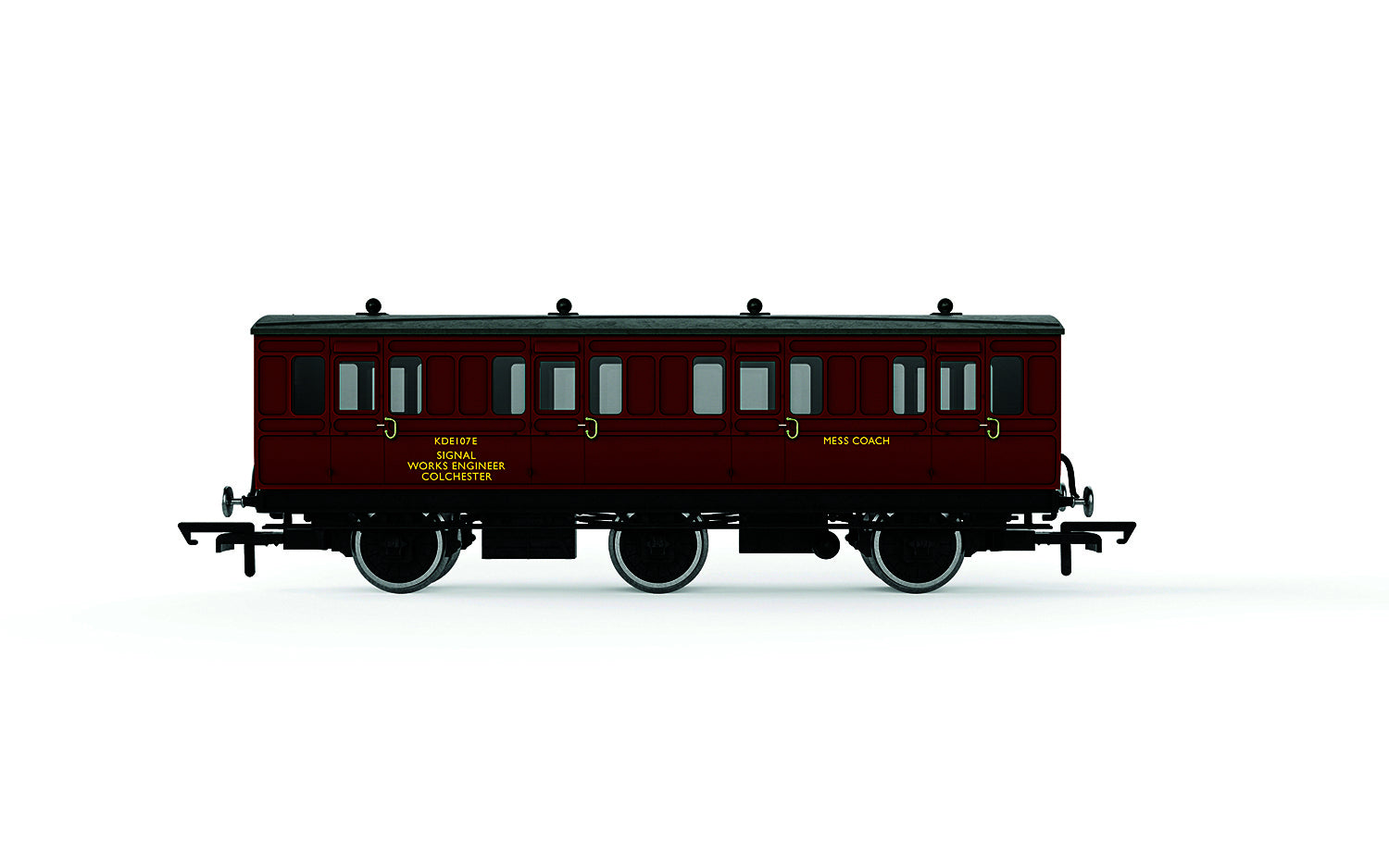R40359 HORNBY BR DEPARTMENTAL 6 WHEEL CREW COACH KDE107E - ERA 8 Hornby