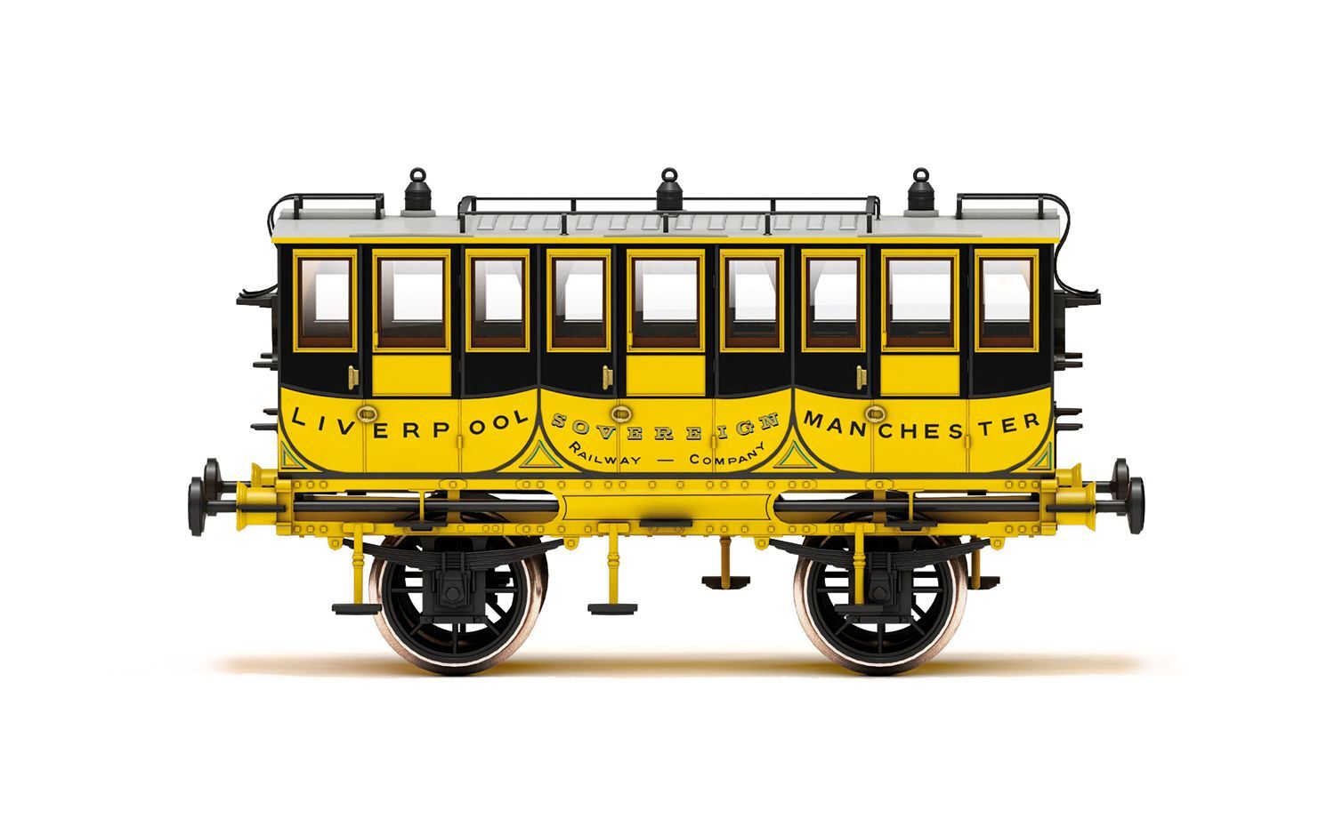 R40445 HORNBY L&MR, 1ST CLASS COACH SOVEREIGN - ERA 1 Hornby