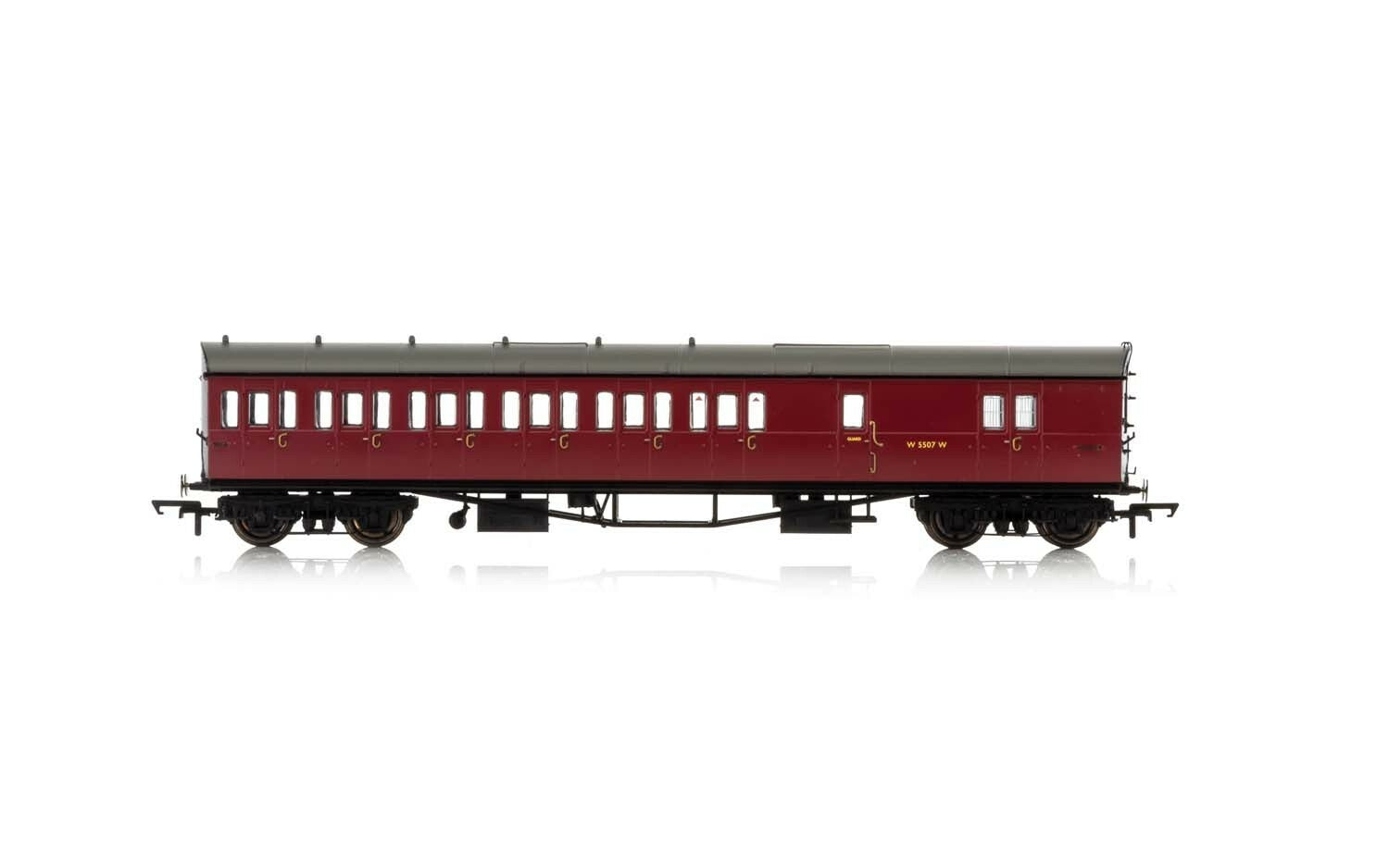 R4880A HORNBY BR COLLETT 57 BOW ENDED D98 SIX COMPARTMENT BRAKE THIRD (LEFT HAND) W4949W - ERA 4 Hornby
