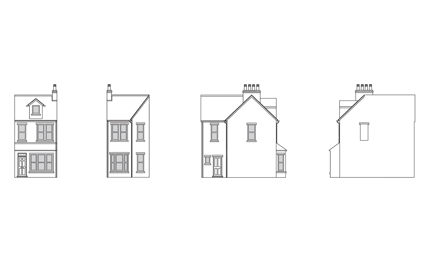 R7351 HORNBY VICTORIAN END OF TERRACE HOUSE RIGHT END Hornby