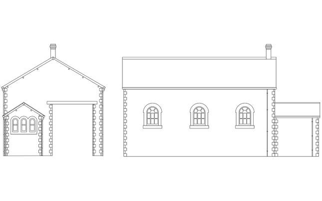 R7392 HORNBY GWR DUNSTER GOODS SHED Hornby
