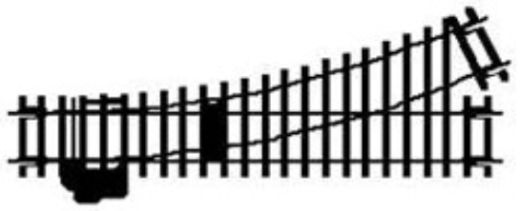 R8072 HORNBY LEFT HAND POINT Hornby