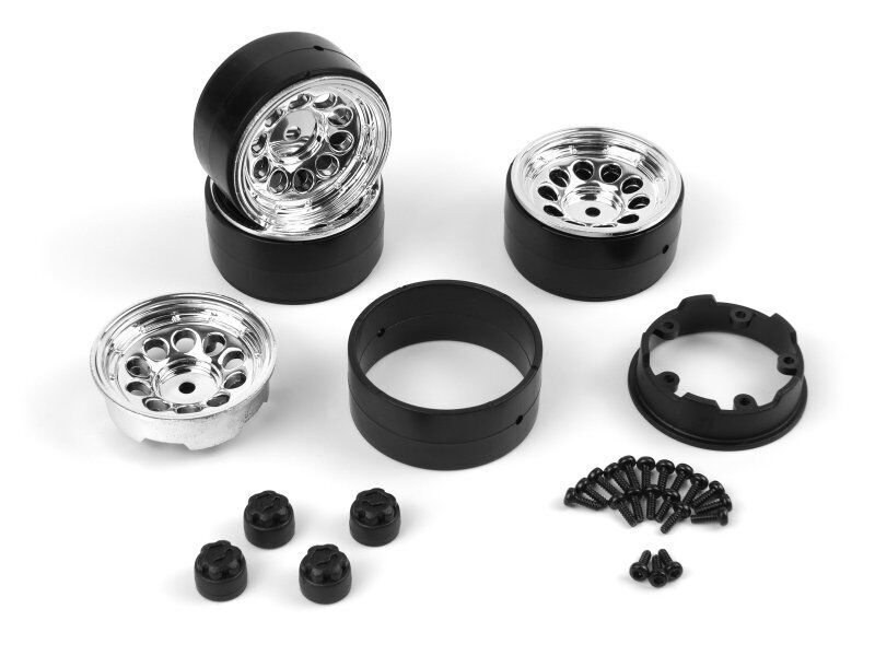 HPI CS-10 Beadlock Wheel 1.2in (Chrome/4pcs)