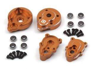 HPI Aluminum Portal Rear Hub Set (Orange/2pcs)