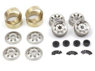 HPI CS-8 Steel Beadlock Wheel 1.2in (Silver/4pcs)