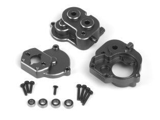 HPI Aluminum Center Gear Box Set (Gunmetal)