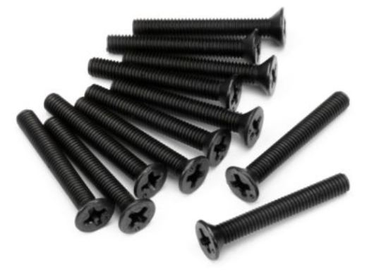 HPI-Z532 HPI Z532 Flat Head Screw M3X22mm (12Pcs) HPI