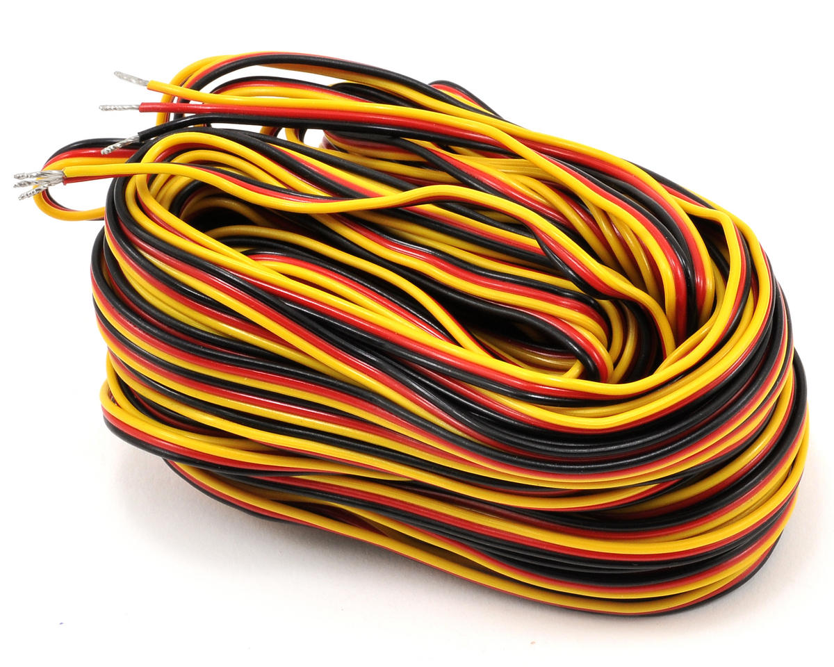 HRC57417 Hitec 3 Color Servo Wire 50ft (15.24m) HITEC
