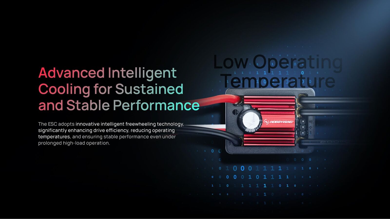 HW30107000 QuicRun WP12BL45 G2 Brushless ESC 45A 2-3s for 1:12 HOBBYWING