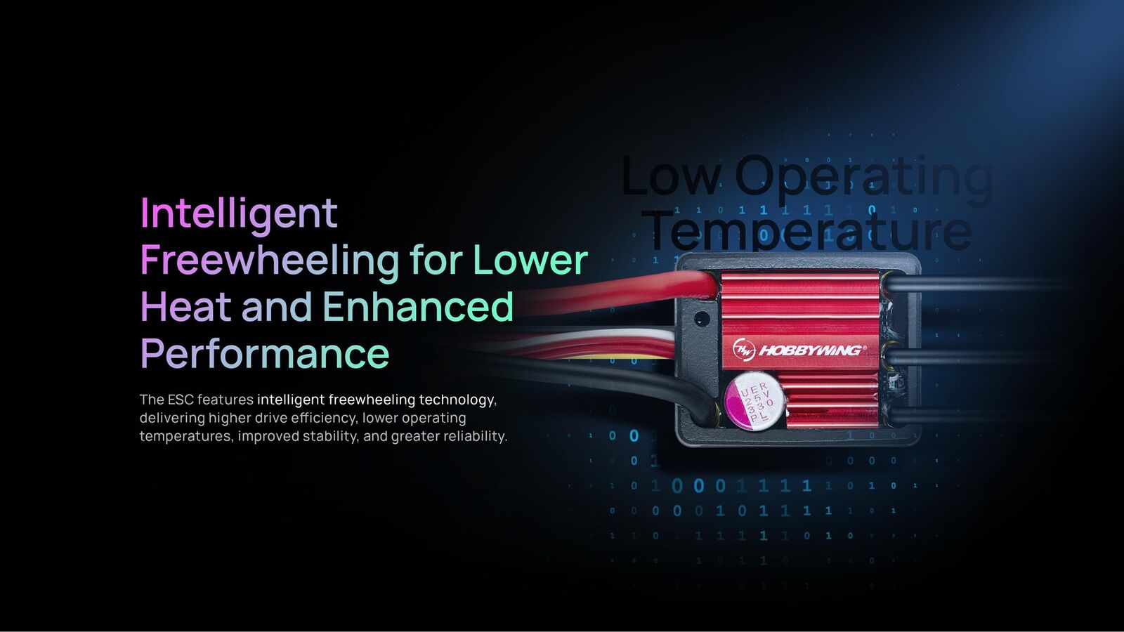 HW30110001 QuicRun WP16BL30 G2 Brushless ESC 30A 2-3s for 1:16 HOBBYWING