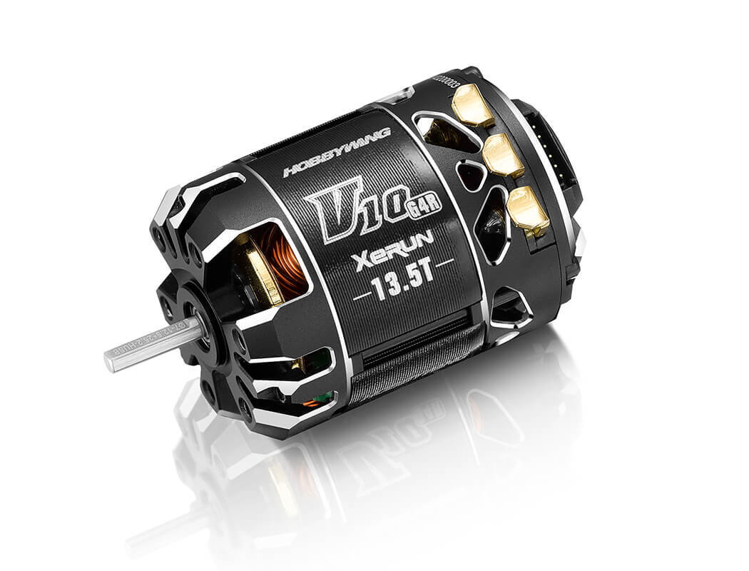 HW30401749 HOBBYWING XERUN V10 13.5T G4R BLACK MOTOR HOBBYWING