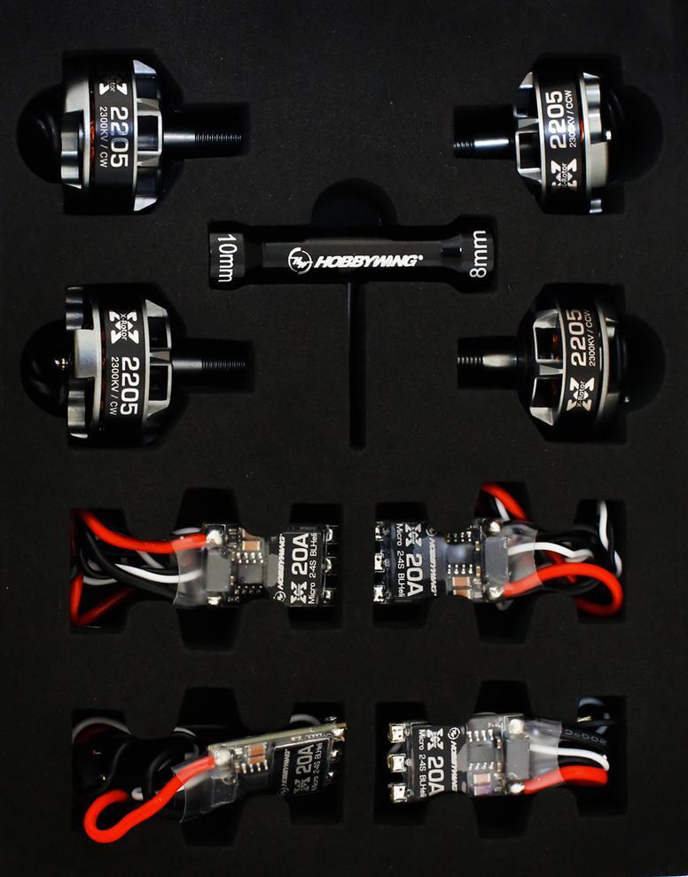 HW38040013 ###XRotor PWR system G motors & esc 2600KV FPV Combo designed for Drone Racing Reliable, High responsive brushless system BLHeli / Oneshot ready Hobbywing