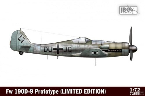 IBG72558 IBG 1/72 Fw 190D-9 Prototype Plastic Model Kit IBG Models