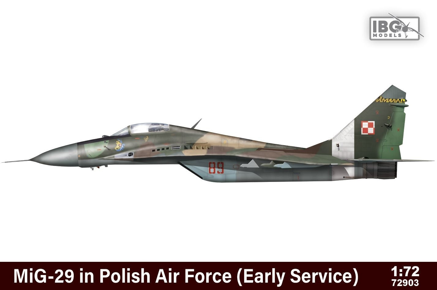 IBG72903 IBG 1/72 MIG-29 in Polish Air Force Early Plastic Model Kit IBG Models