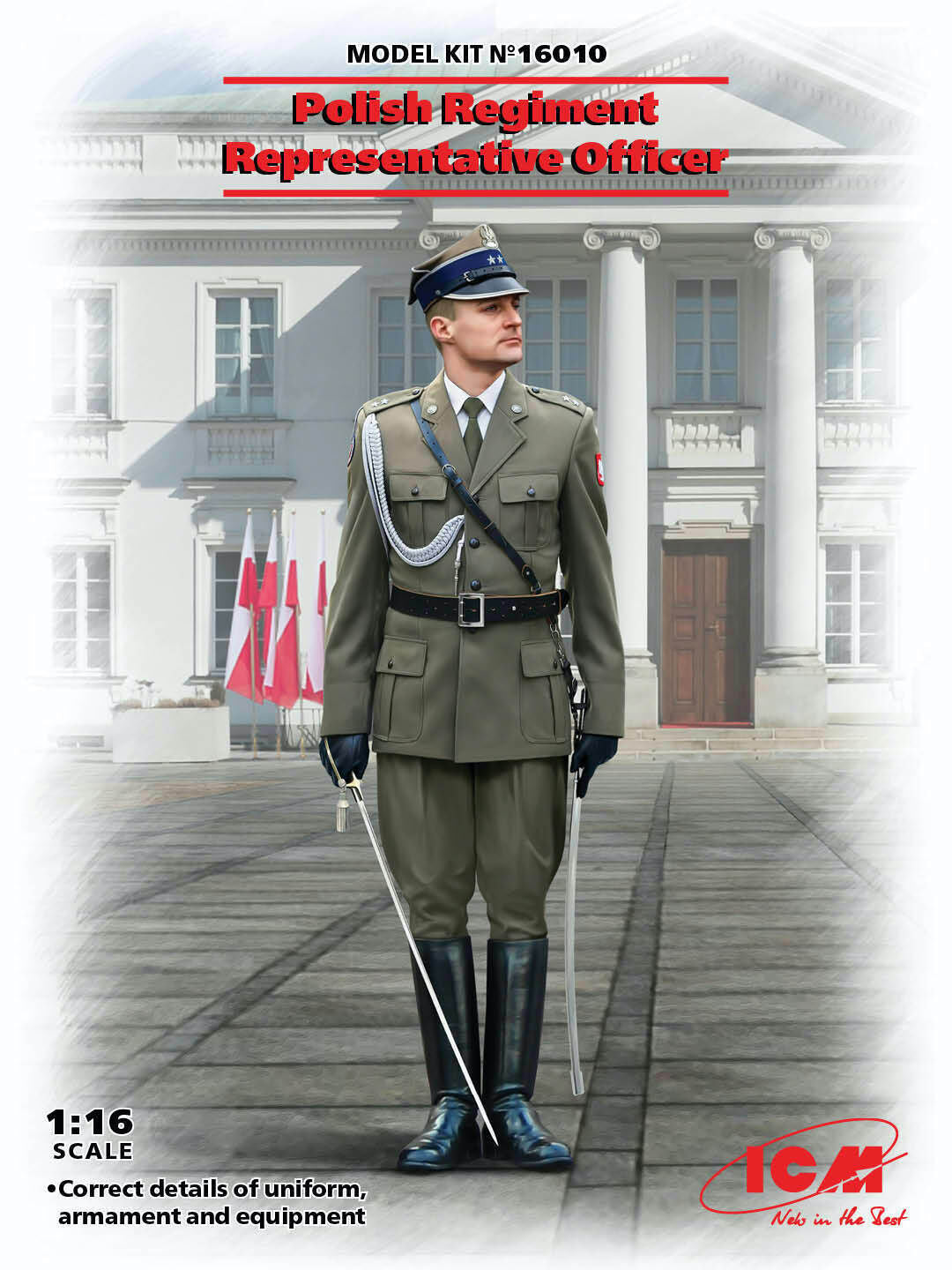 ICM 1/16 Polish Regiment Representative Officer Plastic Model Kit