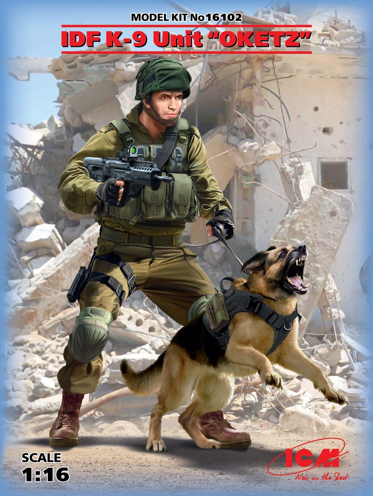 ICM 1/16 IDF K-9 Unitz "OKETZ" Plastic Model Kit