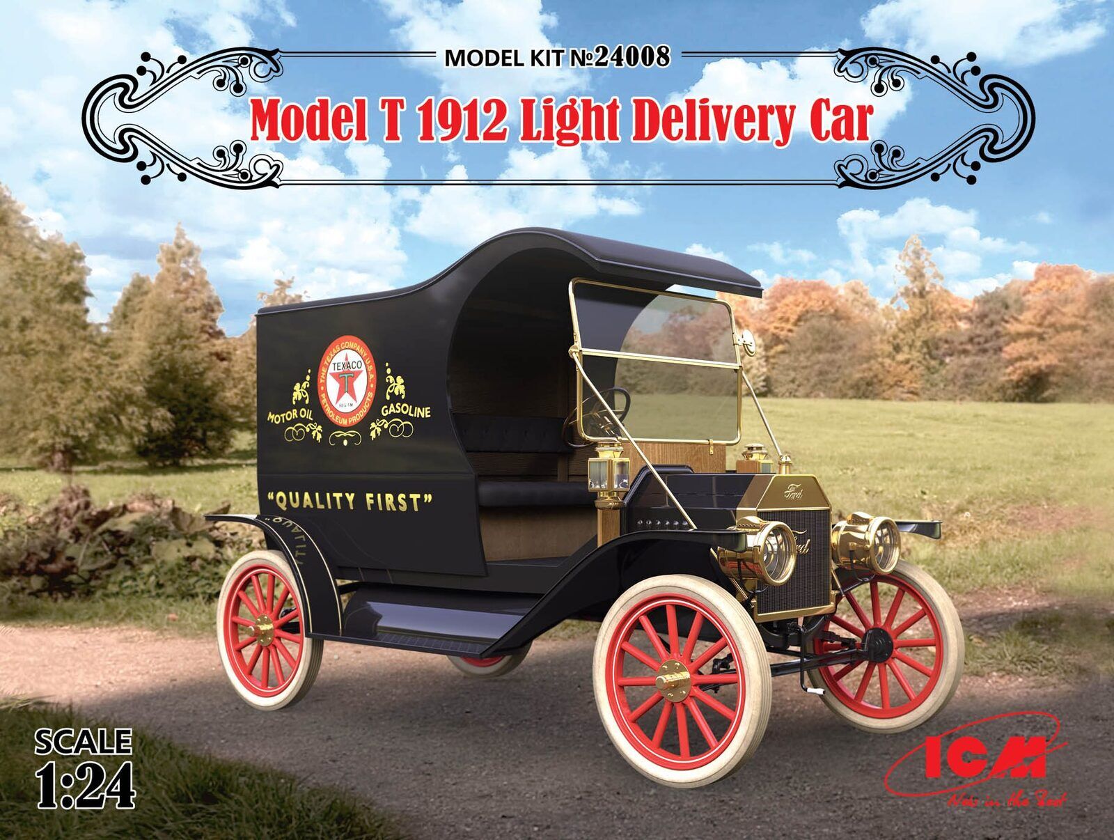 ICM 1/24 Model T 1912 Light Delivery Car Plastic Model Kit