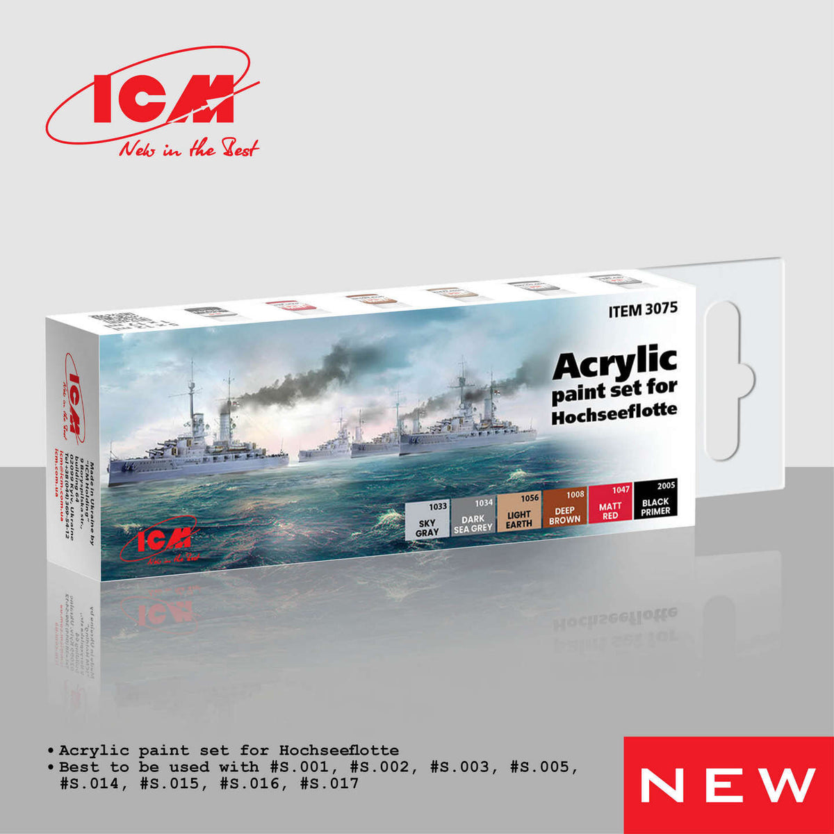 ICM Acrylic Paint Set: Hochseeflotte - 6 Colours ICM3075