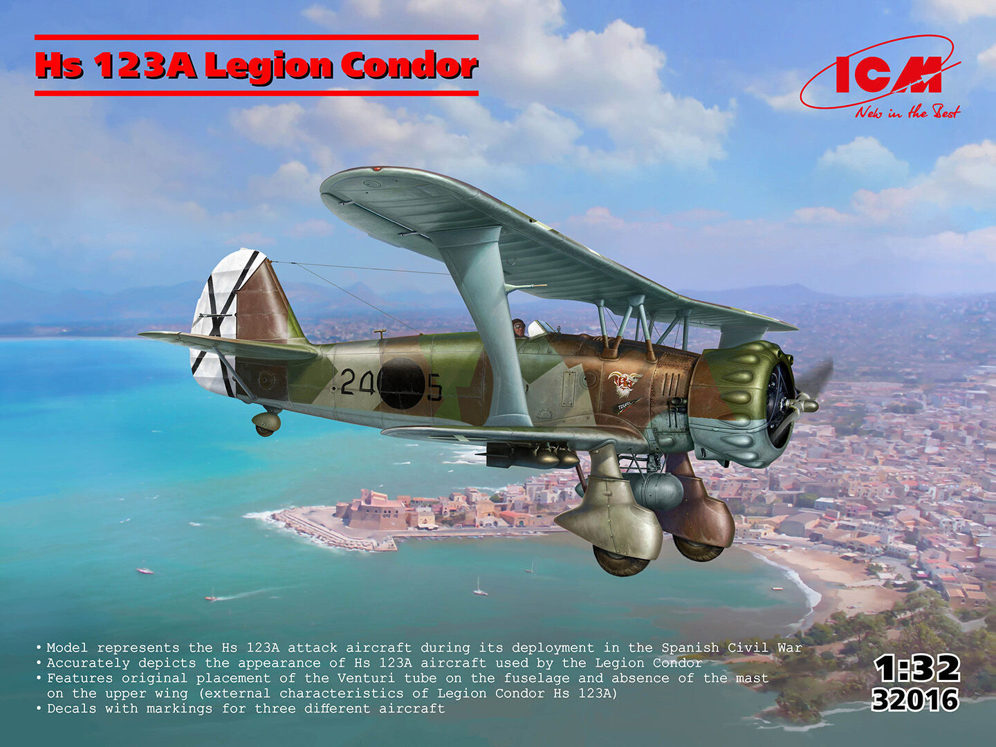 ICM 1/32 Hs 123A-1 Legion Condor Plastic Model Kit