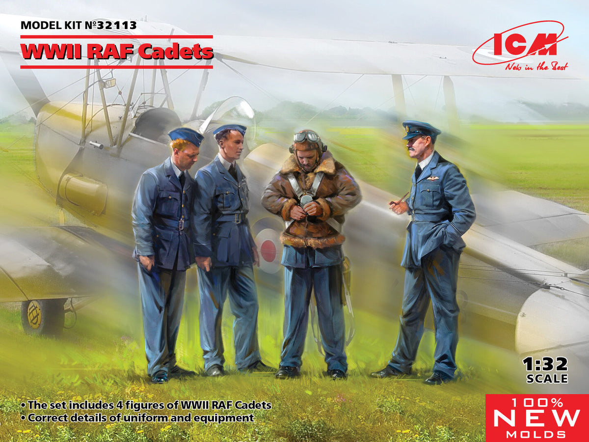ICM 1/32 WWII RAF Cadets Plastic Model Kit ICM32113
