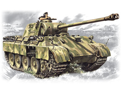 ICM 1/35 Pz.Kpfw.V Panther Ausf.D WWII German Tank Plastic Model Kit