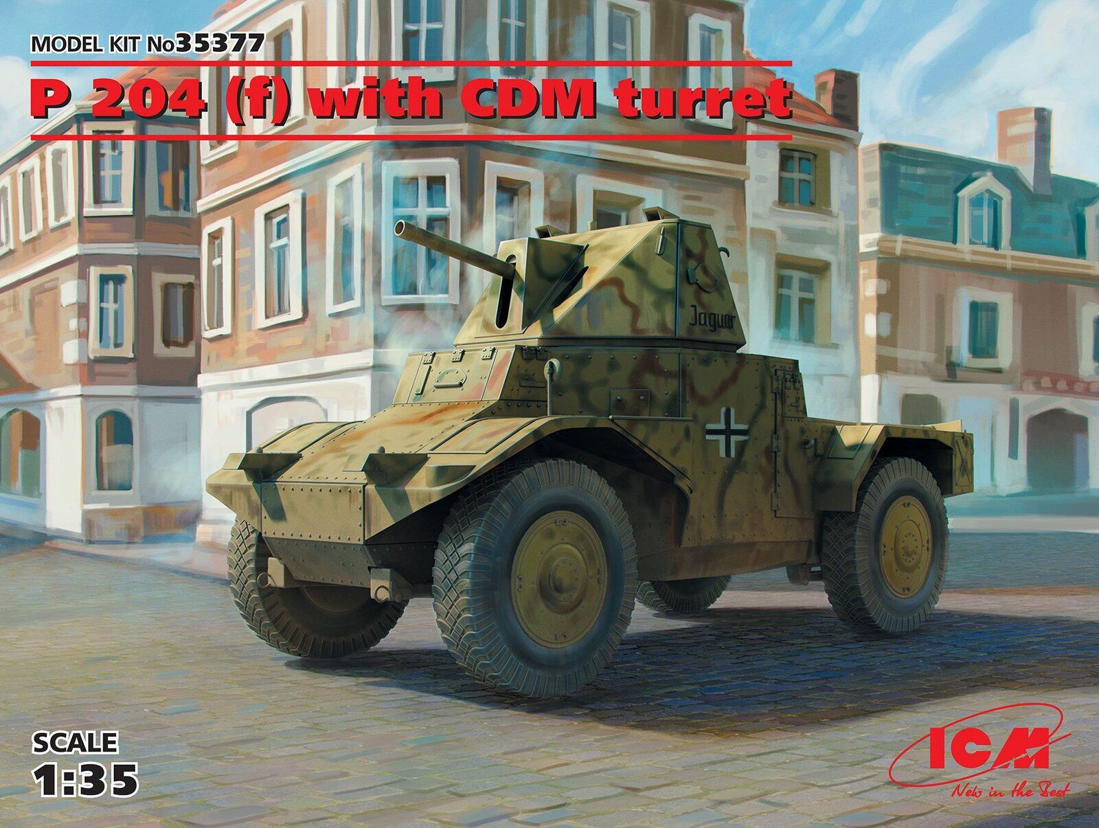 ICM 1/35 Panzersphwagen P 204 (f) with CDM turret WWII German Armoured Vehicle Plastic Model Kit