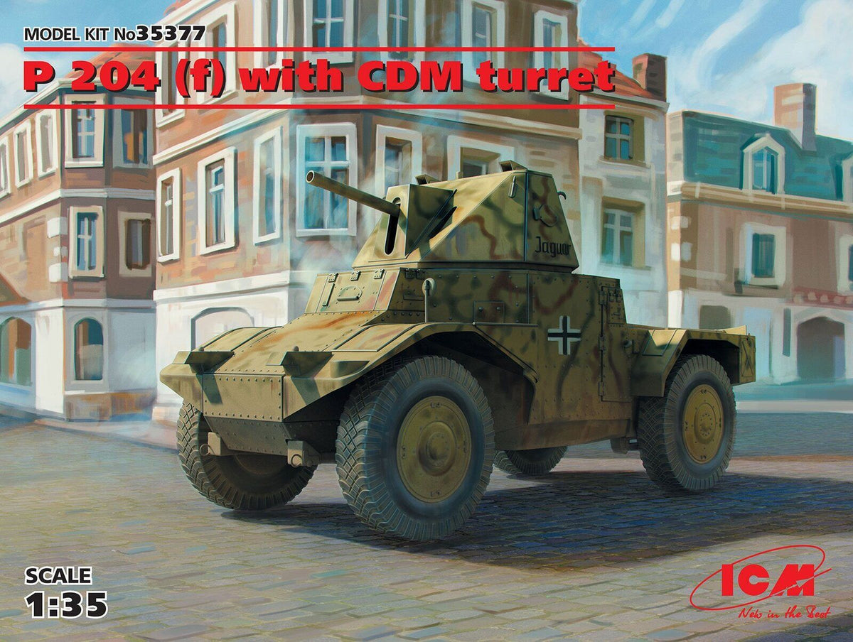 ICM 1/35 Panzersphwagen P 204 (f) with CDM turret WWII German Armoured Vehicle Plastic Model Kit ICM35377