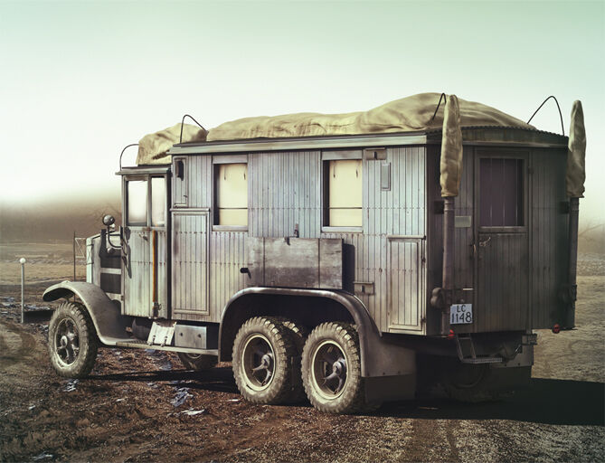 ICM 1/35 Krupp L3H163 Kfz.72 WWII German Radio Communication Truck Plastic Model Kit
