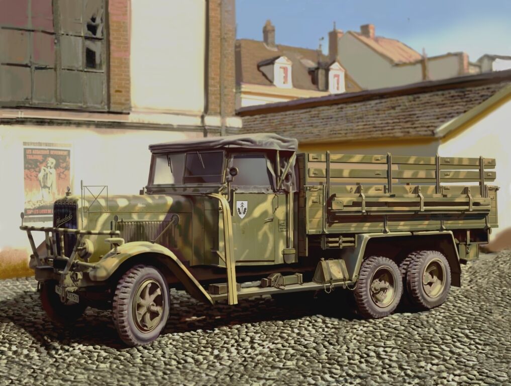 ICM 1/35 Henschel 33 D1 WWII German Army Truck Plastic Model Kit