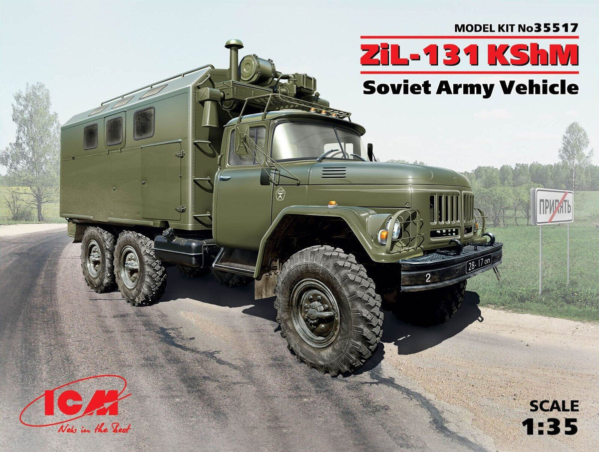 ICM 1/35 ZiL-131 KShM Soviet Army Vehicle Plastic Model Kit ICM35517
