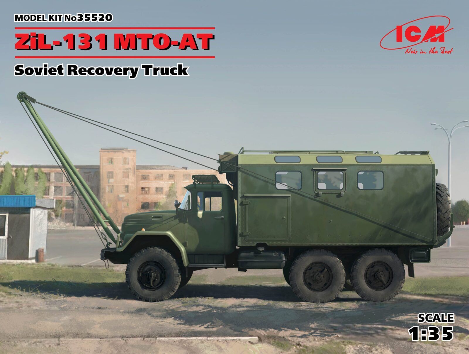 ICM 1/35 ZiL-131 MTO-AT Soviet Recovery Truck Plastic Model Kit