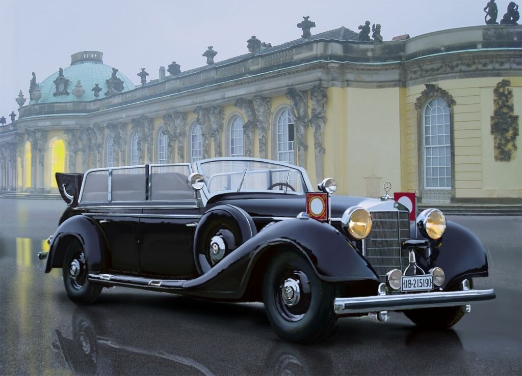 ICM 1/35 Typ 770K (W150) Tourenwagen WWII German Leaders' Car Plastic Model Kit