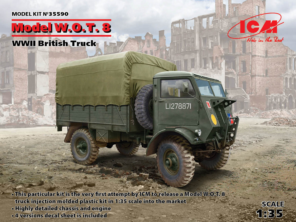 ICM 1/35 Model W.O.T. 8 WWII British Truck Plastic Model Kit ICM35590