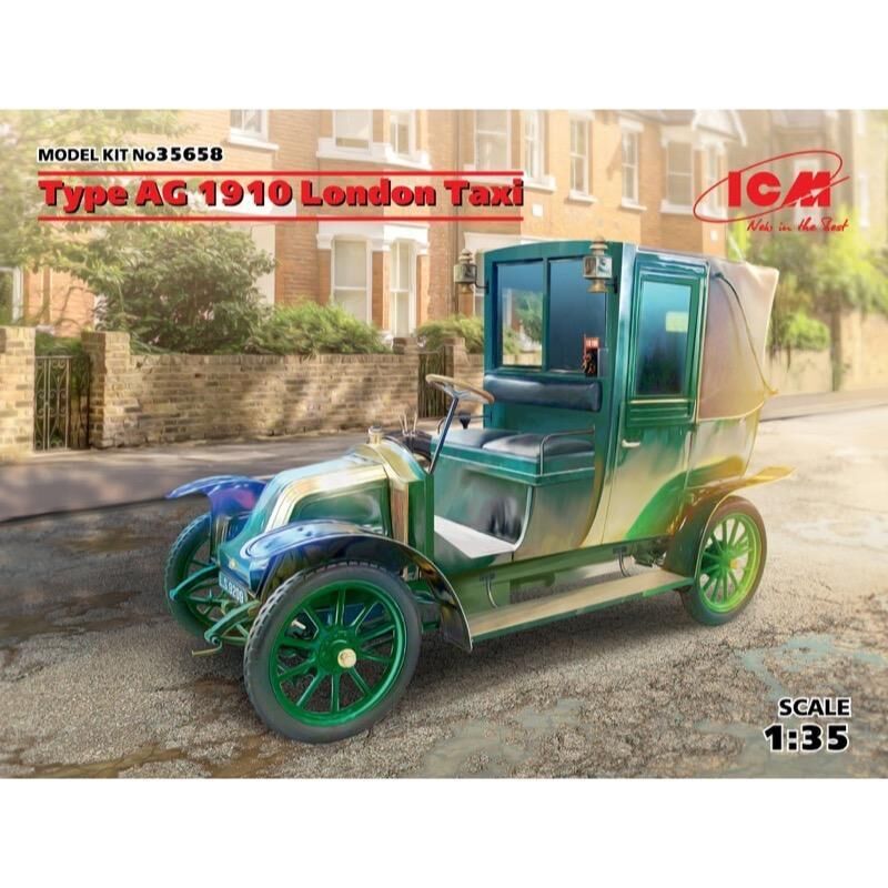 ICM 1/35 Type AG 1910 London Taxi Plastic Model Kit ICM35658