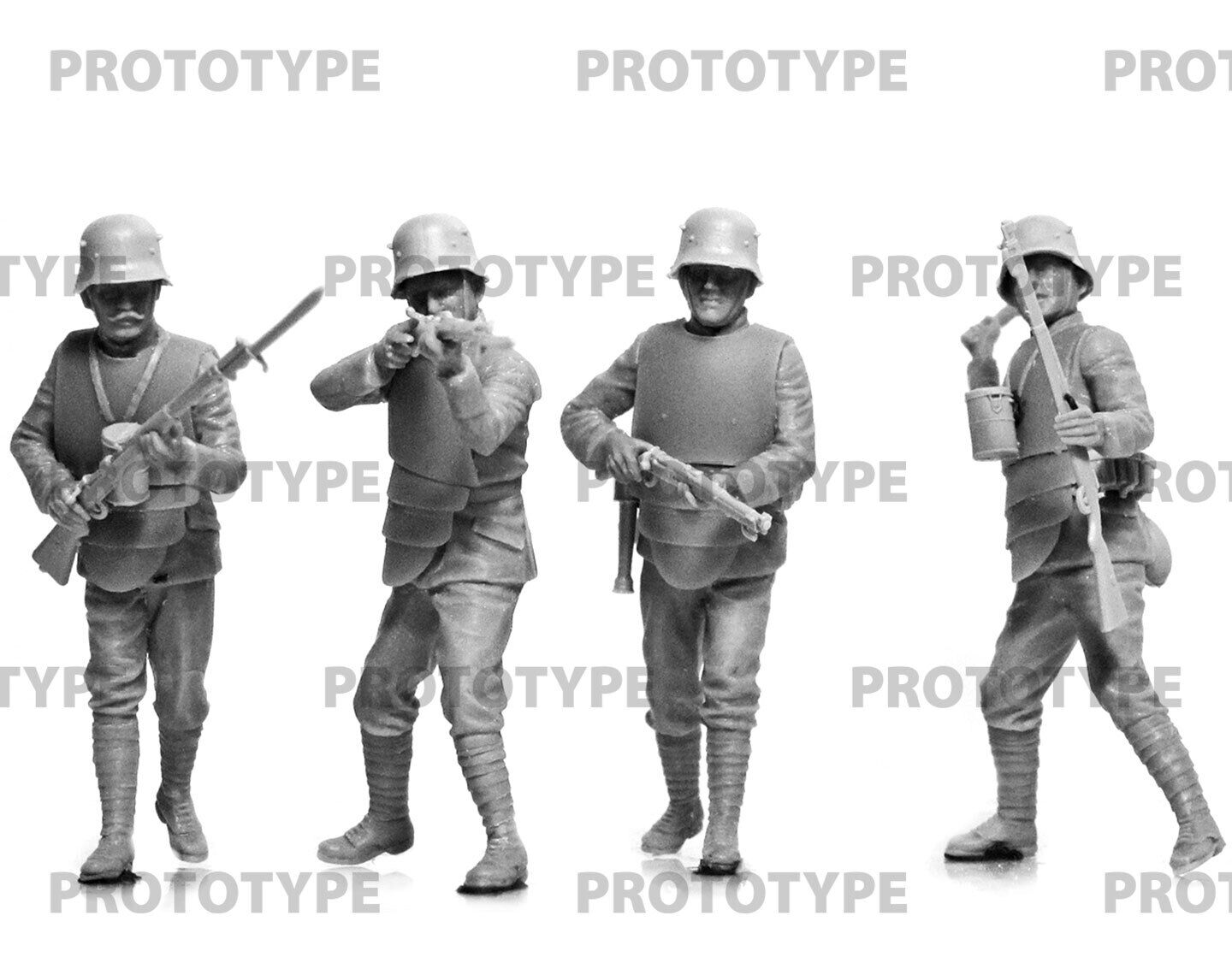 ICM 1/35 WWI German Infantry in ?rmor Plastic Model Kit