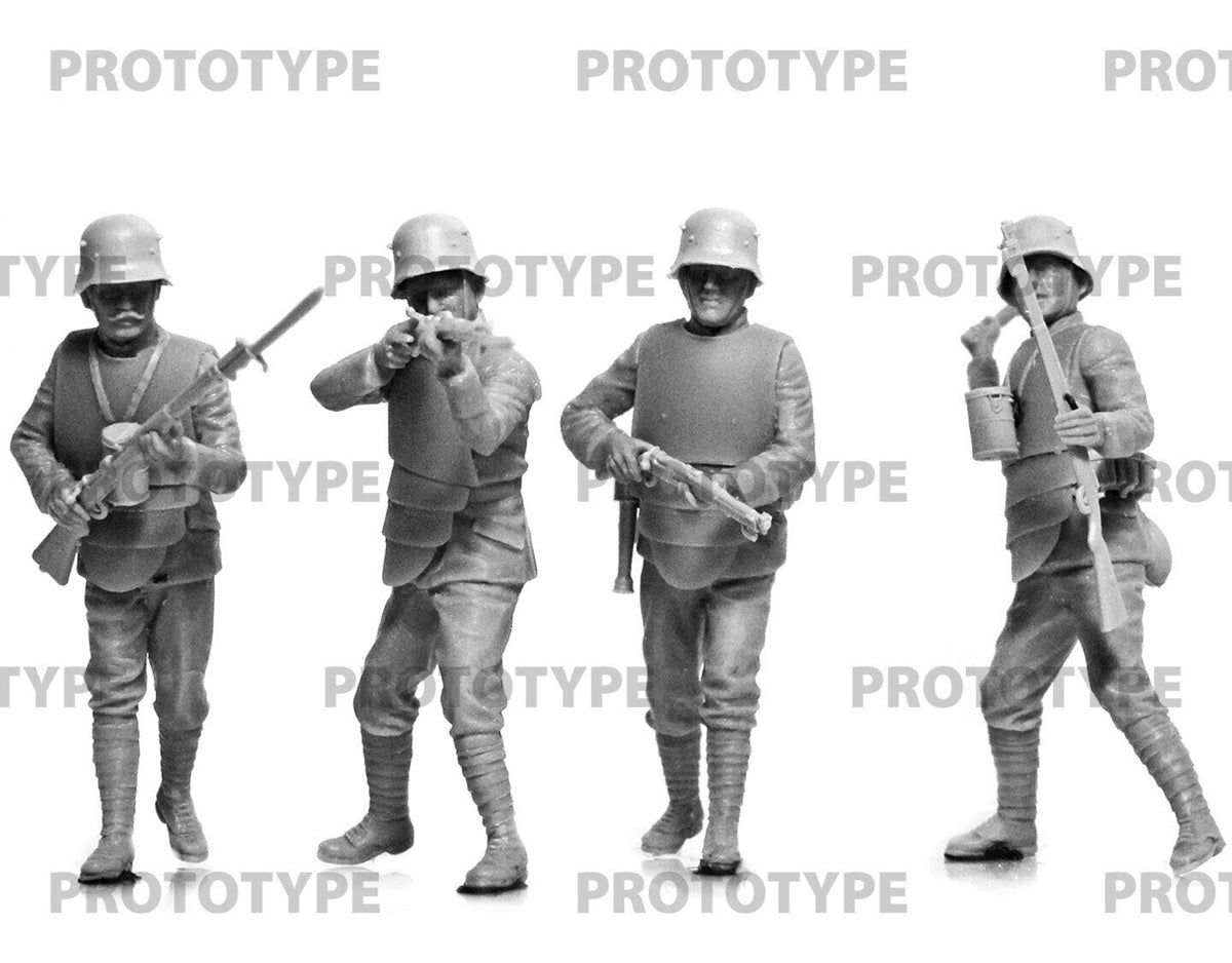 ICM 1/35 WWI German Infantry in ?rmor Plastic Model Kit ICM35722