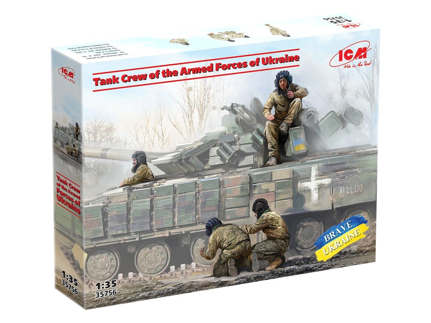 ICM 1/35 Tank Crew of the Armed Forces of Ukraine Plastic Model Kit