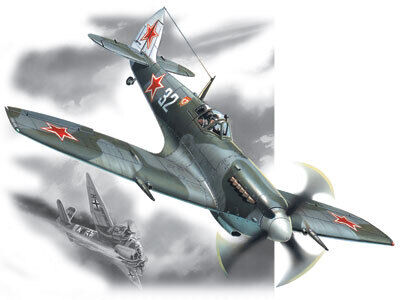 ICM 1/48 Spitfire LF.IXE WWII Soviet Air Force Fighter Plastic Model Kit