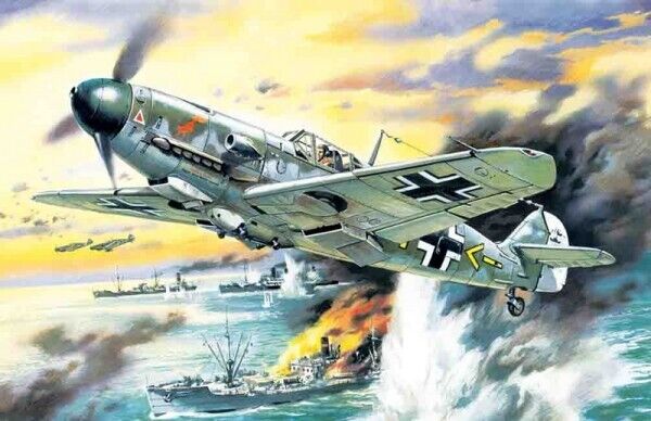 ICM 1/48 Messerschmitt Bf 109F-4/B WWII German Fighter-Bomber Plastic Model Kit