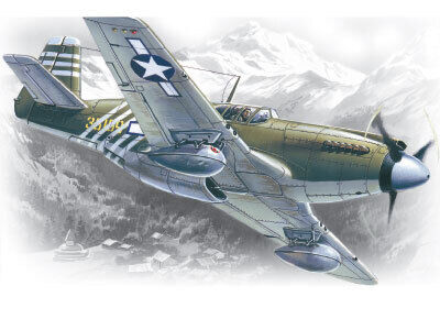 ICM 1/48 Mustang P-51A WWII American Fighter Plastic Model Kit