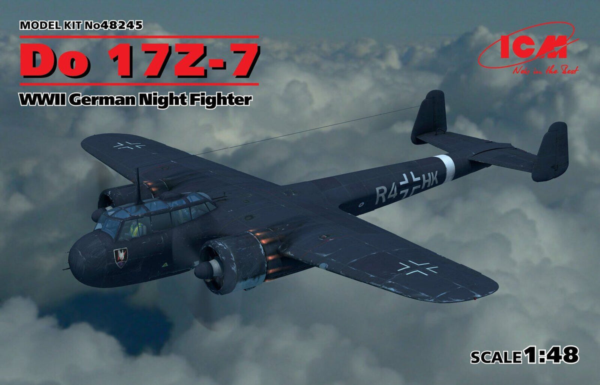 ICM 1/48 Do 17Z-7 WWII German Night Fighter Plastic Model Kit ICM48245