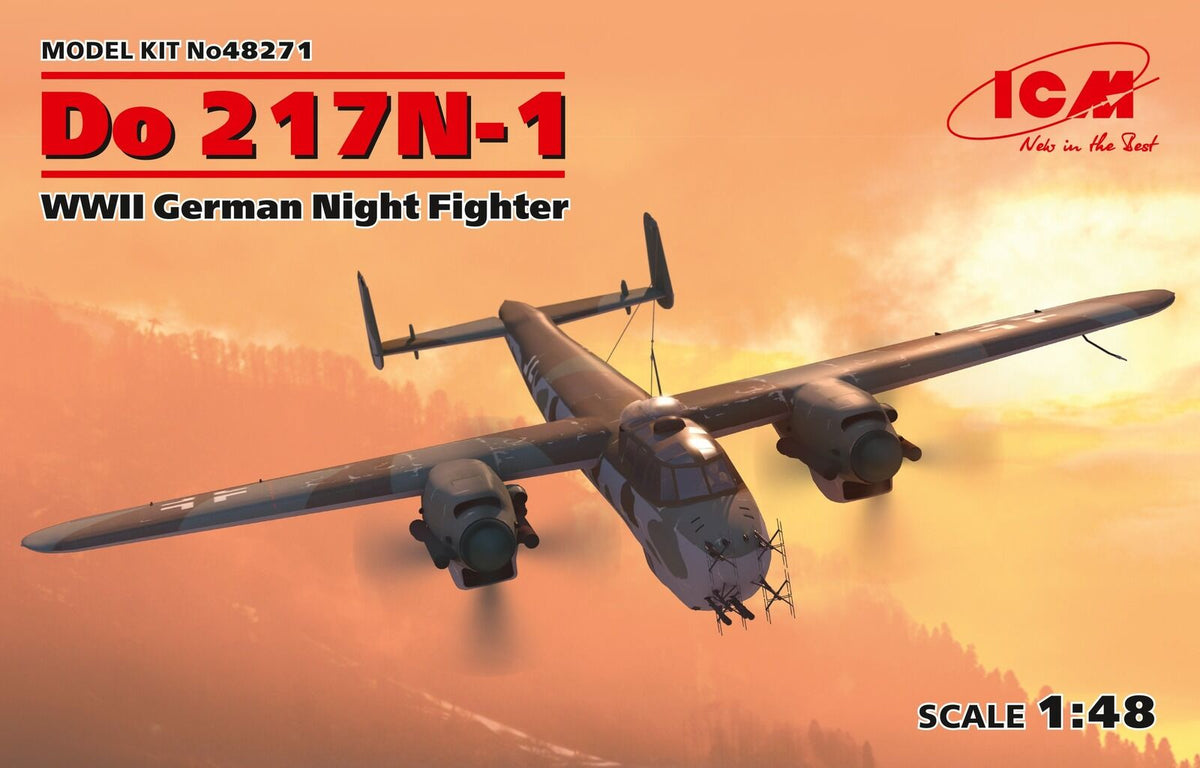 ICM 1/48 Do 217N-1 WWII German Night Fighter Plastic Model Kit ICM48271