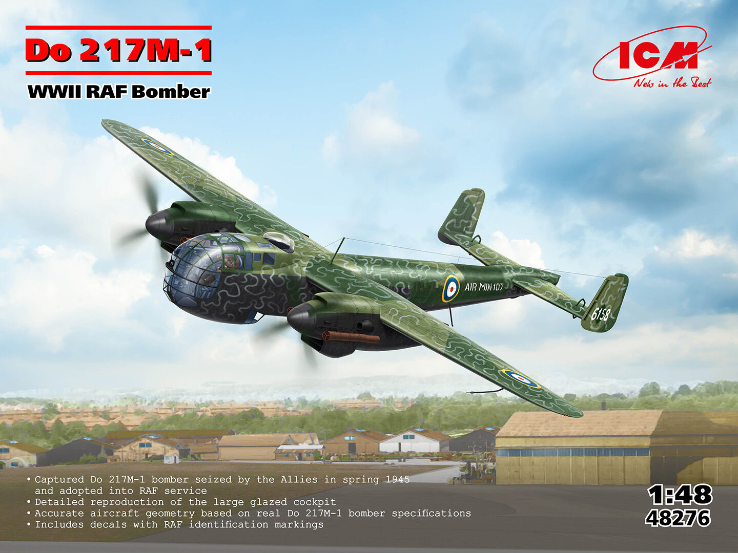 ICM 1/48 Do 217M-1 WWII RAF Bomber Plastic Model Kit