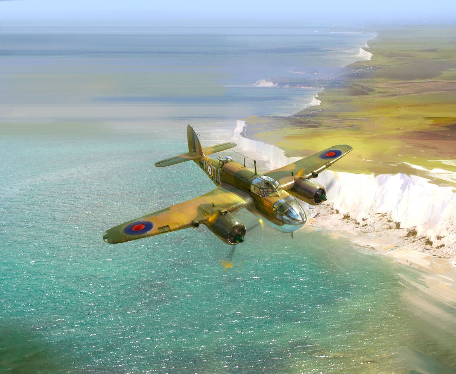 ICM 1/48 Bristol Beaufort Mk.I WWII British Torpedo-Bomber Plastic Model Kit