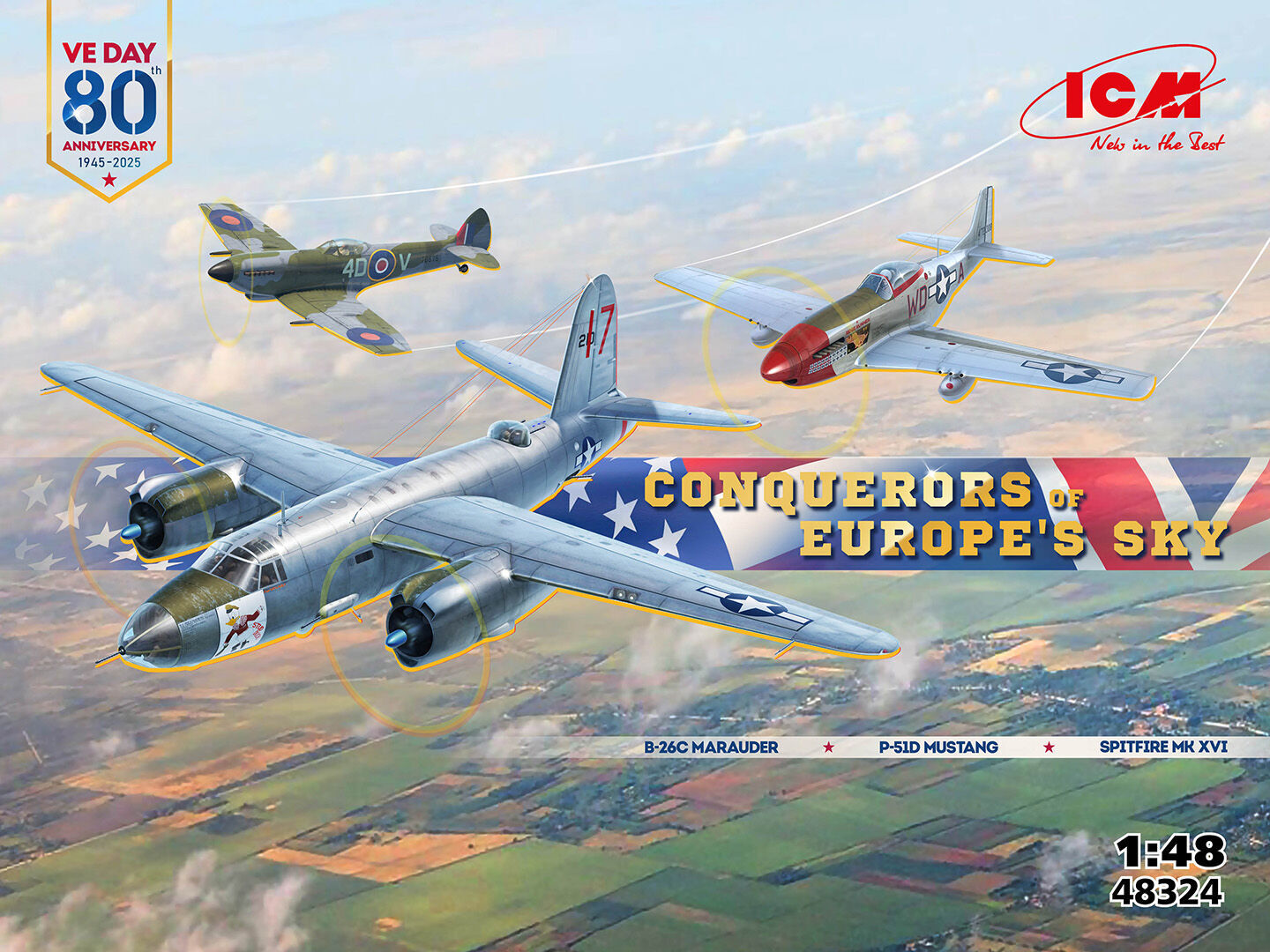 ICM 1/48 Conquerors of Europe's Sky Plastic Model Kit